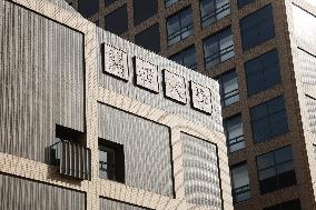 Kansai University Takatsuki Muse Campus Exterior, Logo and signboard